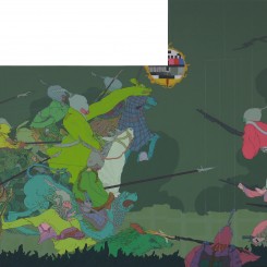 other gallery - The Story of the Endless Battle 2012 Acrylic on canvas 350 x 200 cm