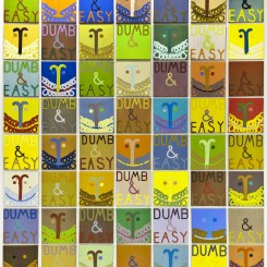 000Joshua Abelow, "Dumb & Easy,"  oil on linen, 45.7 x 45.7 cm, 2007-2008 ( courtesy: James Cohan)
