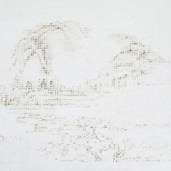 JUN JUN HU, "Mountain – Beginning of Spring," 2012,Oil on linen,60 x 79 inches; 153 x 200 cm
胡军军，《山–立春》，2012，亚麻布面油画，60x79英寸; 153x200厘米