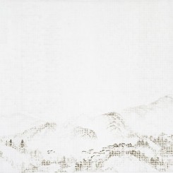 JUN JUN HU,"Mountain – Rain Water," 2012, Oil on linen,60 x 79 inches; 153 x 200 cm
胡军军，《山–雨水》，2012，亚麻布面油画，60 x 79英寸/153 x 200厘米