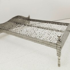 Tayeba Begum Lipi Love Bed, 2012 Stainless steel, 81.3 x 213.7 x 185.4 cm