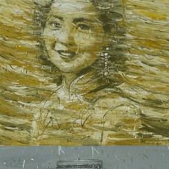 方少华，《似水流年——收录机》，布面油画，233cm×160cm，2007，季丰轩提供