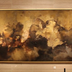 Du Chunhui, "The Clouds", oil on canvas, 200 x 450 cm，2010-2012.杜春辉，《烟云》，布面油画，200 x 450 cm，2010-2012