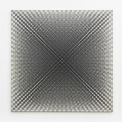 Shang Yixin, "1013-4-2500", acrylic & concentrated ink on linen, 250 x 250 cm,
2013尚一心, "1013-4-2500", 丙烯,浓缩墨水作于亚麻布上, 250 x 250 cm,, 2013