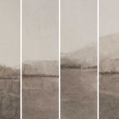 Ding Beili, "Gazing the Mountain," 2011, Chinese ink on paper, 16-19-91x28cm
丁蓓莉，《看山》，2011年，纸本水墨，16-19-91x28厘米