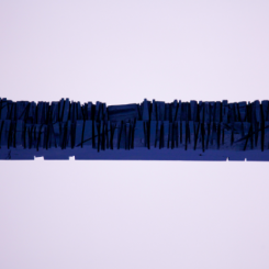 João Vasco Paiva, "Untitled (Lumberyard Array 3),"  2013,  Acrylic on wood, 118 x 10 x 5 cm
周奥，《Untitled ( Lumberyard Array 3)》，2013年，丙烯 木材，118 x 10 x 5 公分