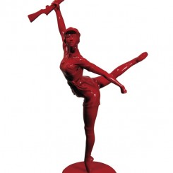 Huang Gang, "The Red Era", cast bronze sculpture Edition 33 of 48, 85 x 23 x 54 cm, 2009,Plum Blossoms Gallery黄钢，《红色年代》，铜雕，85 x 23 x 54 cm, 2009,万玉堂画廊