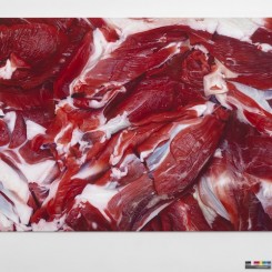 Marc Quinn,"Flesh Painting (On the Sea)",oil on canvas,66 9/16 x 100 3/8 in. (169 x 255 cm),2013
