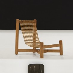 Charlotte Perriand "Low chair", c.1950, Bamboo, 72.5 x 77 cm x 61.5 cm (image Pace Gallery)