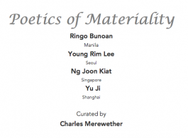 poetics of materials