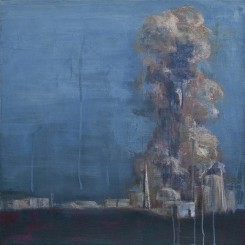 Gabriel Leung, "A Recurring Landscape," oil and acrylic on linen, 51 x 51 cm, 2012