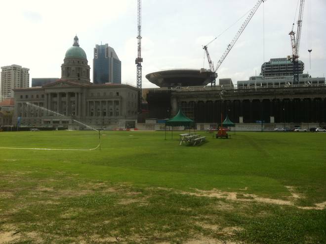 National Art Gallery, Singapore and cricket ground