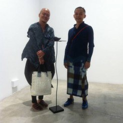 Choreographers Hock & Wong at Han Sai Por "Moving Forest" exhibition, STPI