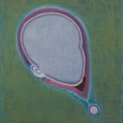 Tang Yongxiang, “A Face Without Features on Green Background”, oil on canvas, 60×50cm, 2013唐永祥，《绿色的背景上没有面孔的脸》，布面油画，60×50cm，2013