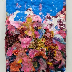 Zhuang Hong Yi, “Untitled No. 43 (2013)”, rice paper, ink and acrylic on canvas, 90 x 70 cm