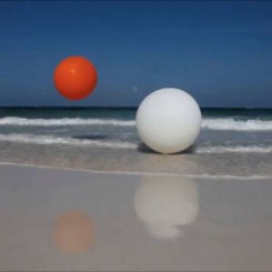 Janaina Tschaepe "Ballgame" single channel video installation with no sound, DVD-loop or digital file, 9 min 28 sec., 2012.