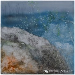Li Rui, The Fragrance, Light and Delicate, 150cm×150cm, Oil on Canvas, 2012. 李瑞，《淡淡清香，清幽幽》，150cm×150cm，布面油画，2012