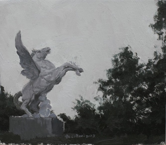 李胤，飞马，布面油画，35×40cm，2013
Li Yin, Pegasus, Oil on Canvas, 35×40cm, 2013