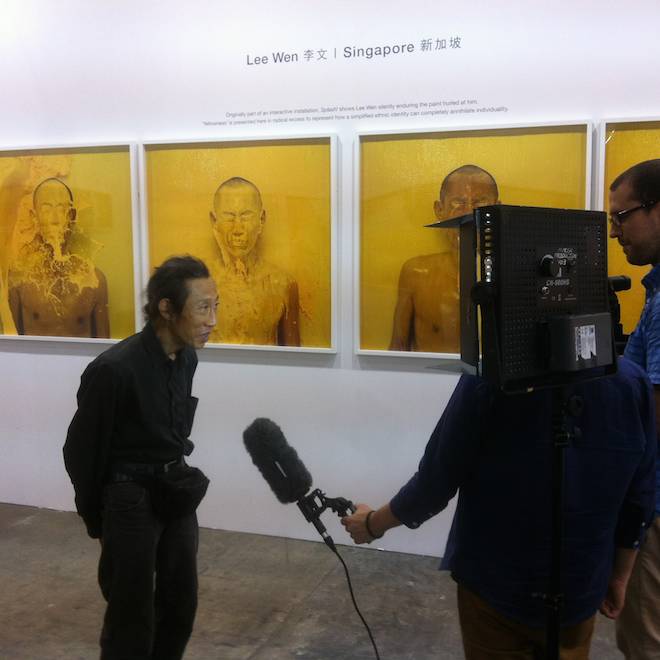 Lee Wen interviewed at iPreciation Gallery booth