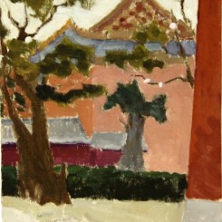 LI SHAN, Untitled,1970s,Oil on paper,李珊,无题, 纸上油画,25.5 x 17.0 cm, 10 x 6 7/10 3/4 inches