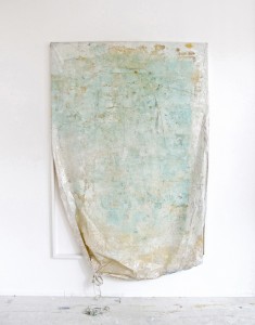 Jeremy Everett, “No Exit #1”, mixed media on mylar blanket, 200 x 133 cm, 2013