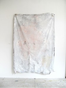 Jeremy Everett, “No Exit #2”, mixed media on mylar blanket, 200 x 140 cm, 2013