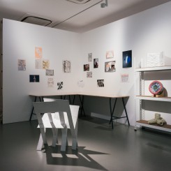 Exhibition view of "Dog Butterfly" at Yeo Workshop, Singapore