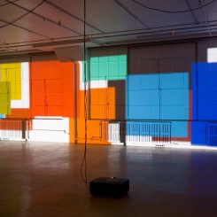 Paul Chan, "Sade for Sade’s sake", digital color projection, 5 hours, 45 min, 2009. Installation view: Greene Naftali, New York, 2009. Courtesy the artist and Greene Naftali, New York. Photo: Gil Blank.
