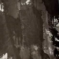 Zhong Yueying, "The Image of Ink Mountain", 140 x 69 cm, Ink on Xuan paper, 2013鐘躍英，《墨山》，183x91 cm，水墨紙本，2013