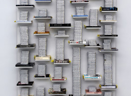 Job Koelewijn, Relief 25 march 2009 -  6 jan 2012, 2012, cassette tapes, 774 hours, 140 x 200 x 30 cm