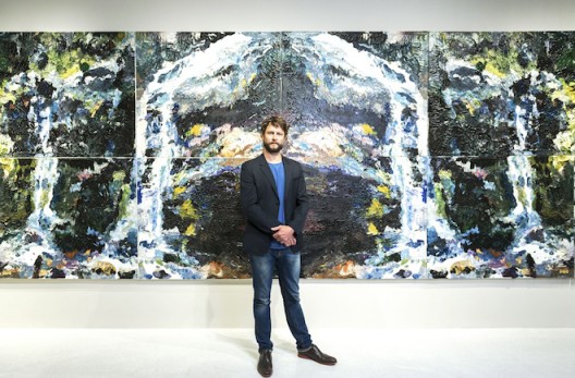 Artist Ben Quilty at the opening of 