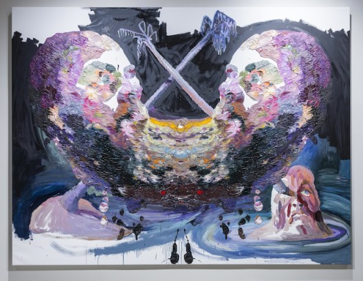 Ben Quilty, “Pacific Self-Portrait”, oil on linen, 202 x 265 cm, 2014. Photo by Mike Pickles / studioEAST.