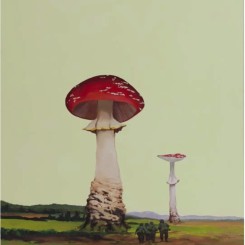 GAMA, "Manöver (Maneuver)”, oil and acrylic on canvas, 55 1/4 x 47 1/4 x 2 in, 2013GAMA，《无名高地》，布面油彩、丙烯，140 x 120 x 5 cm，2013
