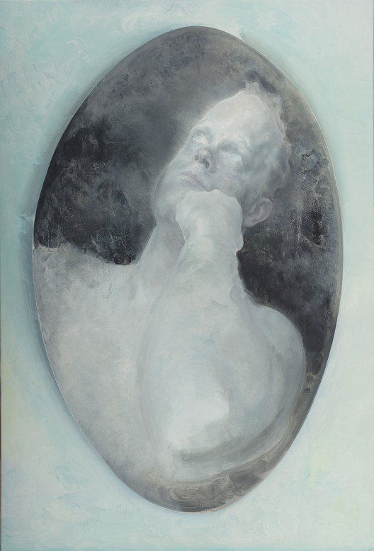 Mao Yan, “Oval Portrait of Thomas No. 3,” oil on canvas, 110 cm x 75 cm, 2014. © Mao Yan courtesy Pace Gallery. Photo courtesy Pace Beijing