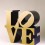 Lot 拍品编号 35
ROBERT INDIANA 罗伯特•印第安纳
(American, B. 1928)
Love (Gold/Blue) 《LOVE (金/蓝色)》
polychrome aluminum 彩绘 铝
91.3 x 91.3 x 45.7 cm. (36 x 36 x 18 in.)
This work is number five from an edition of six plus four artist's proofs. 版数：编号5（共六版及四个艺术家校本）
Conceived in 1966 and executed in 2002 1966 年构思；2002 年作
HK$ 4,000,000- 5,000,000
 US$  512,800-  641,000

©2015 Morgan Art Foundation/Artists Rights Society (ARS), NY.