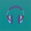 Michael Craig-Martin, “Untitled (headphones medium)”, acrylic on aluminium, 122 x 122 cm (unframed), 2014 (© Michael Craig-Martin)迈克尔·克雷格-马丁，《无题（中号耳机）》，铝板丙烯，122 x 122 cm （无框），2014（© Michael Craig-Martin）