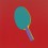 Michael Craig-Martin, “Untitled (table tennis paddle)”, acrylic on aluminium, 200 x 200 cm (unframed), 2014 (© Michael Craig-Martin)迈克尔·克雷格-马丁，《无题（乒乓球拍）》，铝板丙烯，200 x 200 cm（无框），2014（© Michael Craig-Martin）