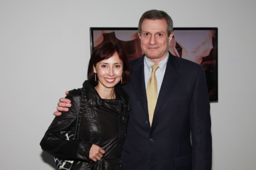 Dr. Michael I. Jacobs and Melissa Chiu at the opening of “Now You See