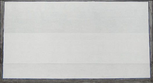 Zeng Hong, “Three White Blocks,” (detail), acrylic on canvas, 275 x 150 cm, 2013－2014曾宏，《三块白色》，布面丙烯，275 x 150 cm，2013－2014