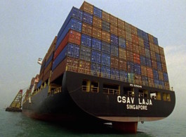 Allan Sekula and Noël Burch, The Forgotten Space (still), 2010. Film.