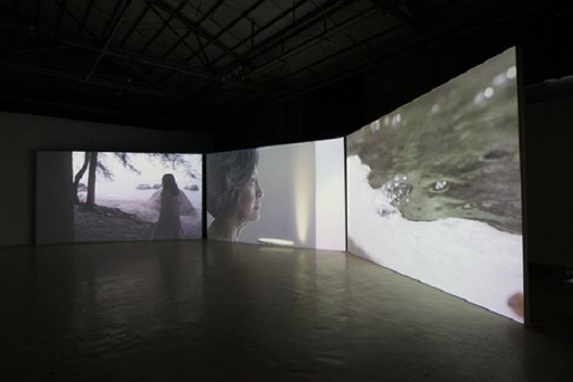秦晋，《对迷信的人来说，献祭就是真的》展览现场，OCAT深圳馆，2014年