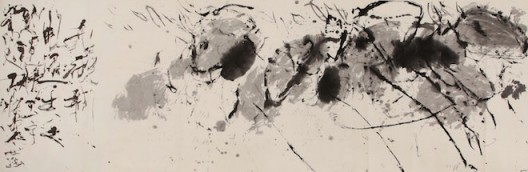 Yeh Shih-Chiang（葉世強）,“Lotus”（《荷》）, Ink on Paper, 134.5 x 417 cm, Circa 2000