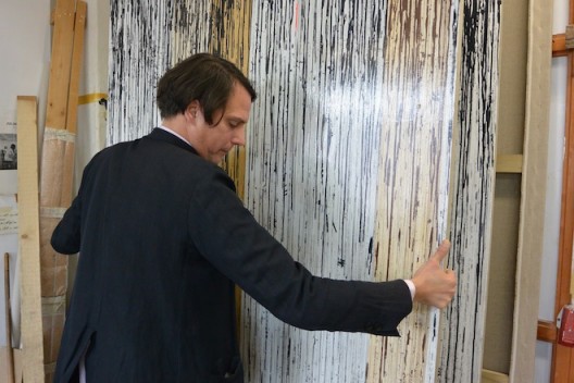 Gregor Hilderbrandt in his studio (photograph Chris Moore)