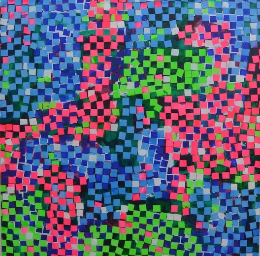 海默•索博尼格，《无题》，布面油画，200 x 200 cm，2015