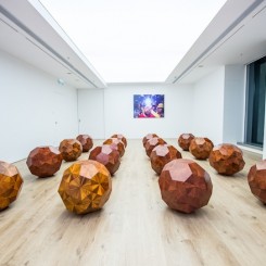 Ai Weiwei "Wooden Balls" at Tang Contemporary, Hong Kong