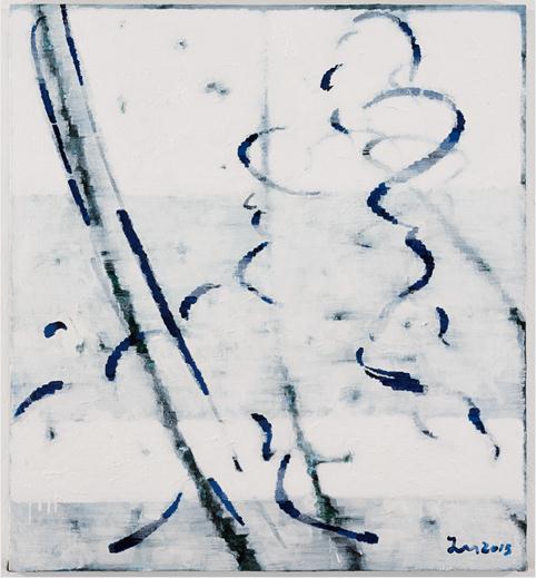王俊 ，《无题No.5》，布面丙烯，120×110cm，2015 Wang Jun, “Untitled No.5”, Acrylic on canvas,120×110cm, 2015