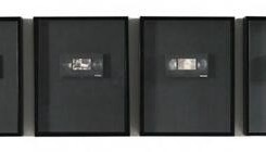 张晓，《录像厅》,即显胶片，录像带，MP3播放器，53×43×7cm，8个，2015，版本：1/1
Zhang Xiao, “Video Hall”, Instant film on VHS tape, MP3 player, 53×43×7 cm, set of 8, 2015, Ed:1/1