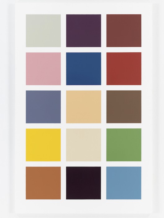 Gerhard Richter, Fünfzehn Farben (Fifteen Colours), 1966/1996. Enamel on canvas. 78 x 51 1/8 inches (200 x 130 cm). © Gerhard Richter, 2016.