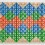 Rasheed Araeen, "Bahar Ayie Khushyaan Lyie (Spring Come, Happiness Come)", acrylic on wood, 160 x 215 x 18 cm, 2015.