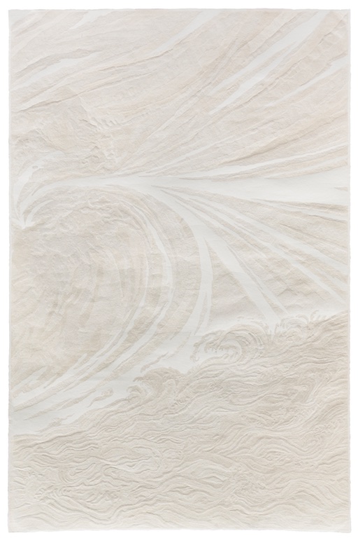 Fu Xiaotong, “Fierce Gale #2”, handmade paper, 250 x 160 cm, 2016. Chambers Fine Art (booth 1D04)
